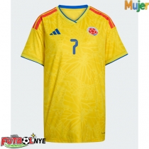 Camiseta Colombia Luis Diaz #7 Primera Equipación para mujer Mundial 2026 manga corta